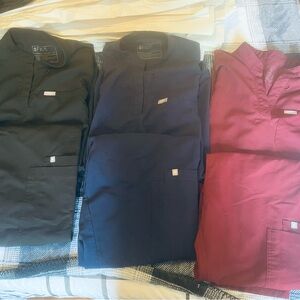 Figs Maternity Scrubs - Black, Navy, and Burgundy